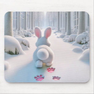 Vitkanin Hopping in a Winter Forest Musmatta