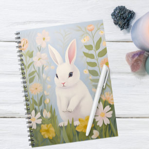 Vitkanin i Vår blommor Anteckningsbok