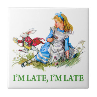 Vitkanin rusar vid Alice, "mig förmiddagen sent, Kakelplatta