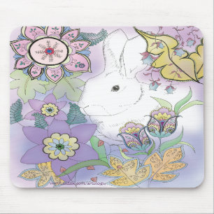 Vitkanin, trädgårds- mousepad för Violet Musmatta