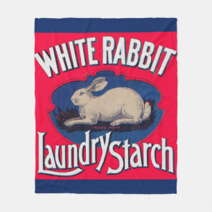 Vitkanin Tvätt Starch-etikett Fleecefilt