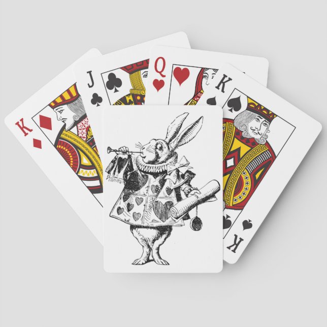 Vitkanin, uppspelningskort casinokort (Baksidan)