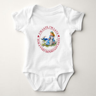Vitkaninarbetskopian av Alice i underland Tee