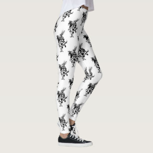 Vitkanindamasker Leggings