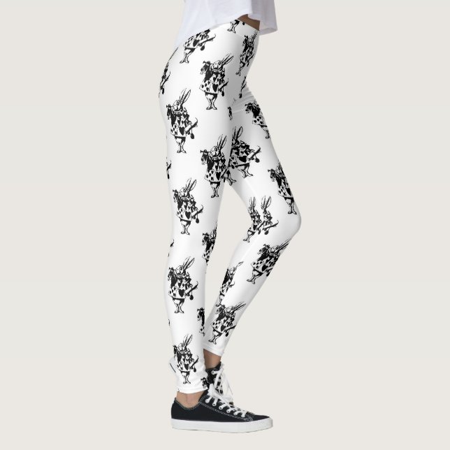 Vitkanindamasker Leggings (Höger)