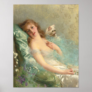 Vitkatt (1891) poster