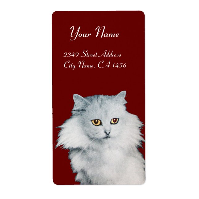 VITKATTEN, röd Fraktsedel (Framsidan)