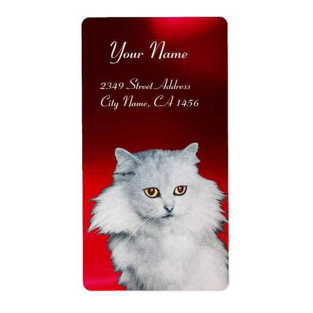 VITKATTEN, rödruby Fraktsedel (Framsidan)