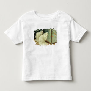 Vitkatter som håller ögonen på guldfisk tee shirt
