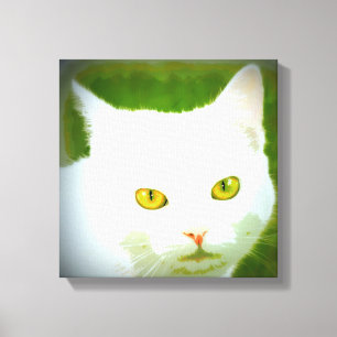 vitkittycat canvastryck
