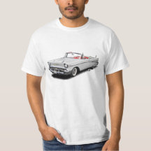 Vitklassiker"Bel Air" konvertibel skjorta 1957