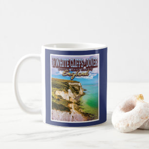 VITKLIFFER AV DOVER - DOVER KENT ENGLAND KAFFEMUGG