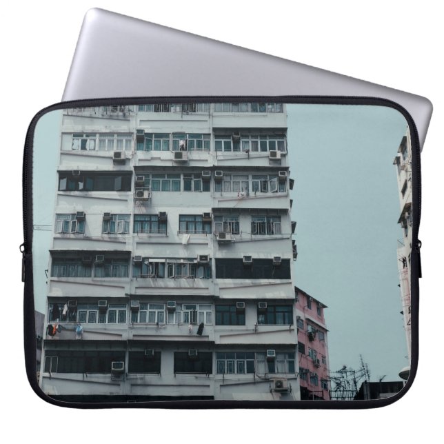 VITKONKRET BYGGNAD LAPTOP FODRAL (Framsidan)