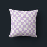 Vitkontroller för Groovy Lavender Kudde<br><div class="desc">Coola med mycket trippelrutnät,  med varma rutor i mönster för sovrum,  vardagsrum,  kök varje dag i bra vibes i vackra pastellljuspasteller lila färg. Enkla,  tända kontroller i pastel färg för lite retro-psykedelisk funky stil.</div>