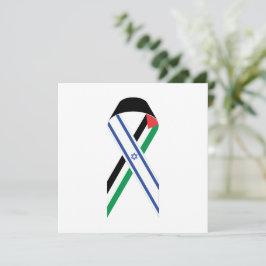 Vitkort för fredsband mellan Israel och Palestina 