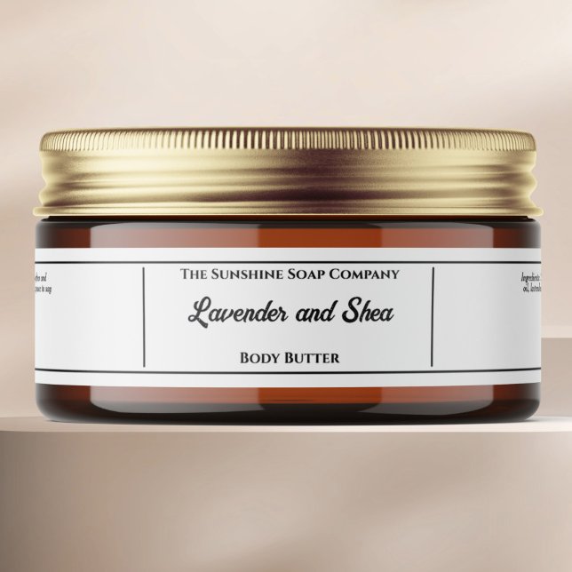 Vitkosmetika burk etikett 1 x 7,25 (Skapare uppladdad)