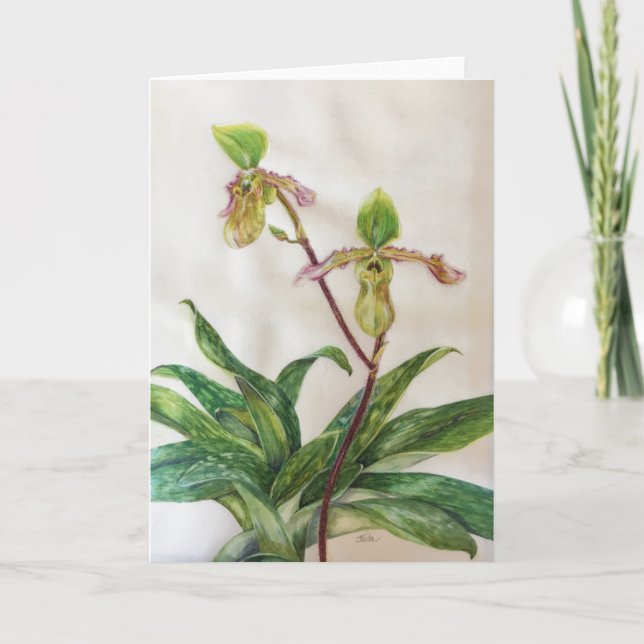 Vitkuvert för Orchids (5" x 7") inkluderar Kort (Framsida)