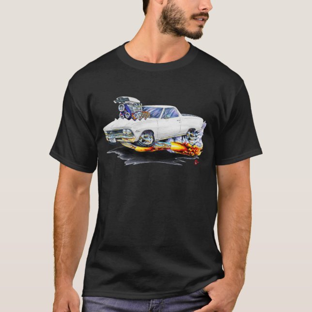 Vitlastbil 1966 för El Camino Tee Shirt (Framsida)