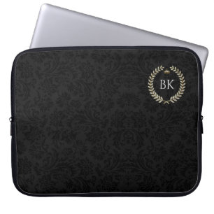 Vitlax med utandningsmonogram från glitter laptop fodral
