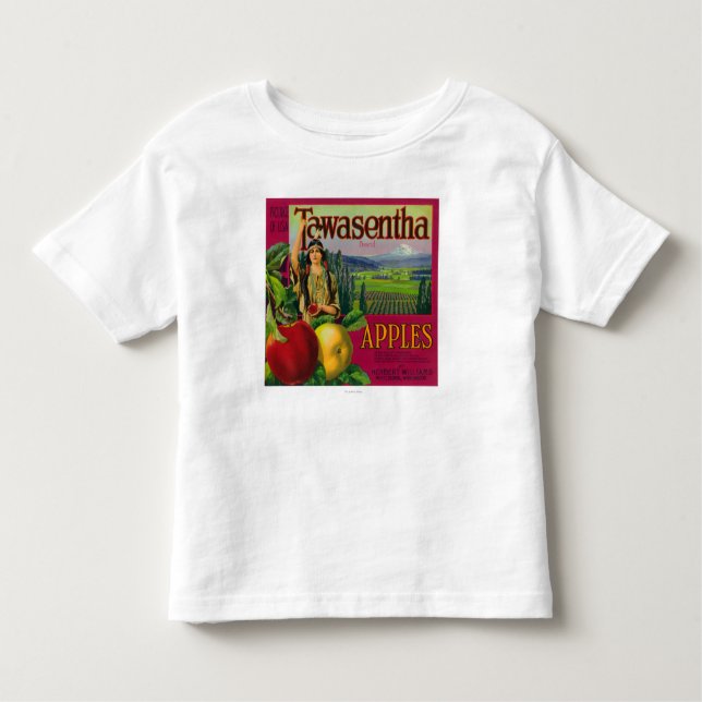 Vitlax, Washington - Tawasentha Apple Labe T-shirt (Framsida)