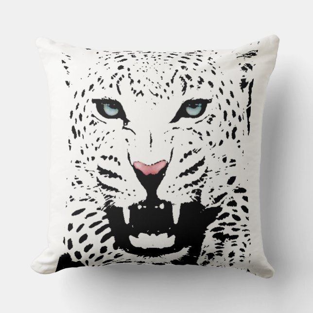 Vitleopard Pillow Kudde (Framsida)