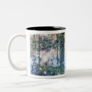 Vitlilies Vatten Lilies Fine Art Spoof Två-Tonad Mugg