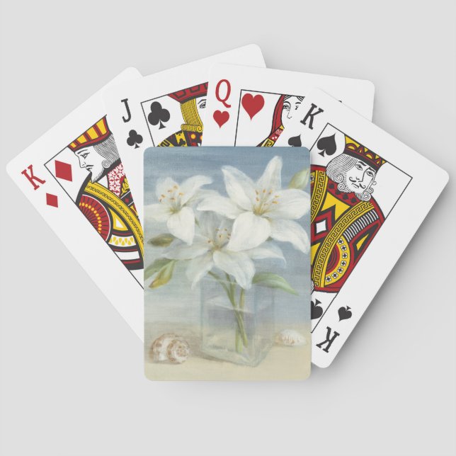 Vitliljar och snäckor spel kort (Baksidan)