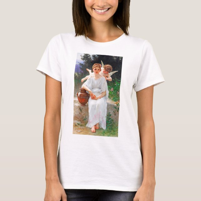 Vitling av Kärlek, Bouguereau T Shirt (Framsida)