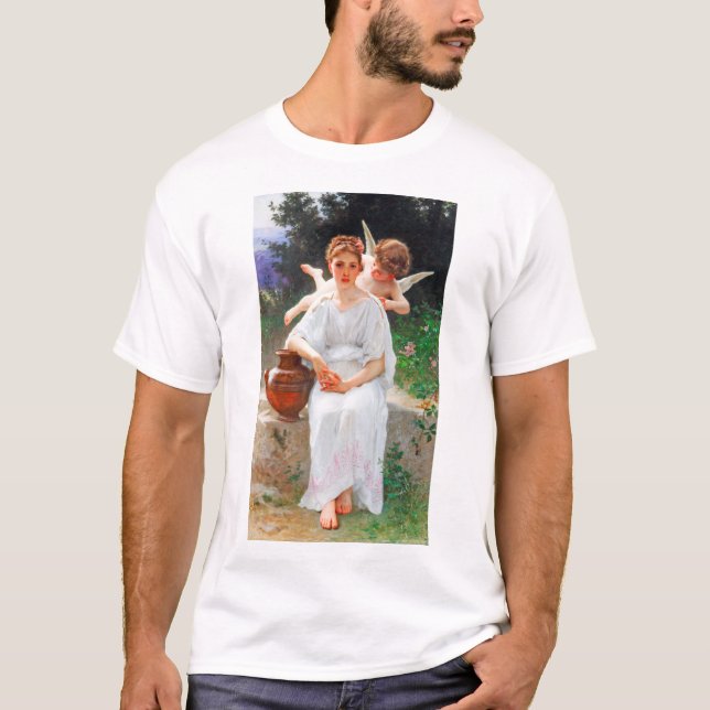 Vitling av Kärlek, Bouguereau T Shirt (Framsida)
