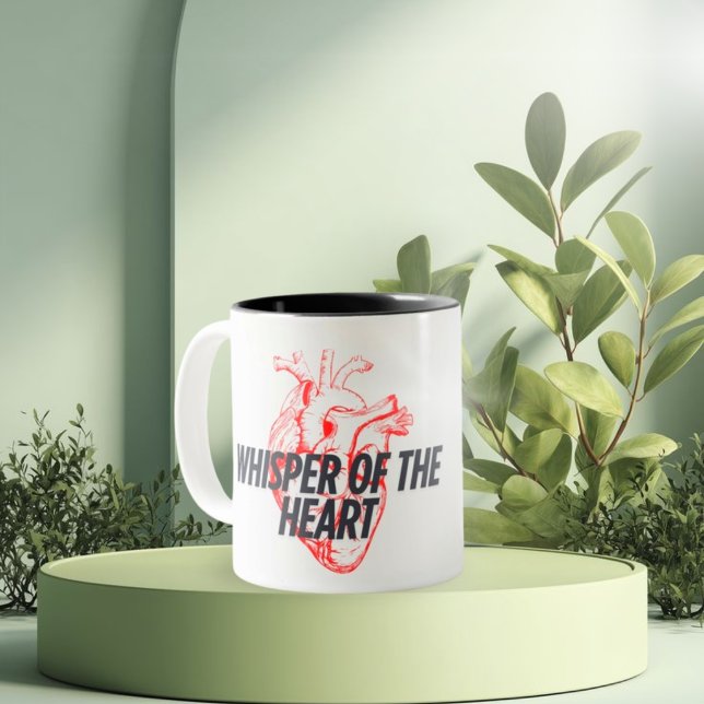 Vitling i hjärtat - Minimalistisk Elegant Två-Tonad Mugg (Skapare uppladdad)