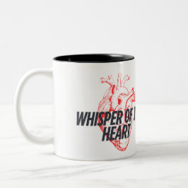 Vitling i hjärtat - Minimalistisk Elegant Två-Tonad Mugg