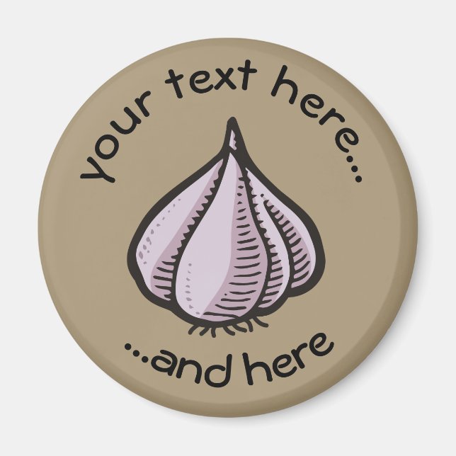 Vitlök Bulb Magnet (Framsidan)