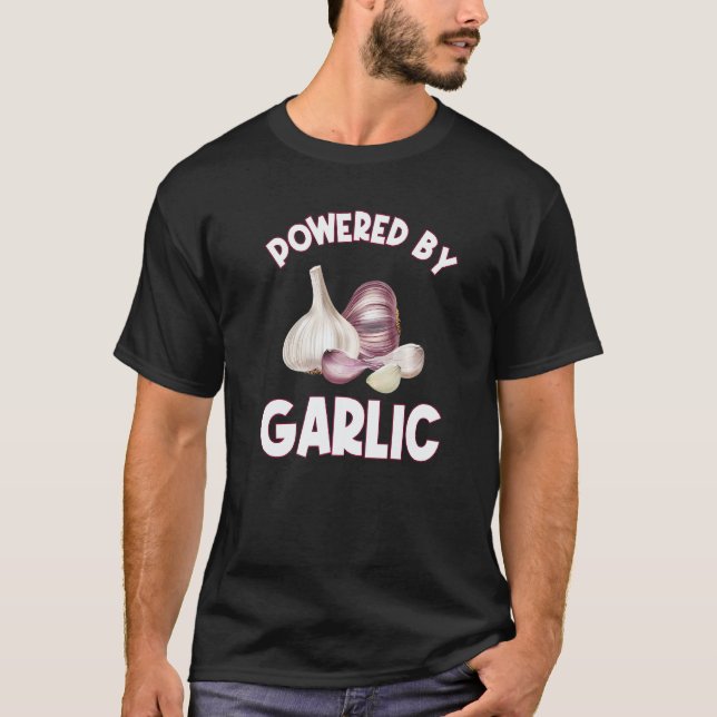 Vitlök Citat Vegansk Mat Restaurang Chef T Shirt (Framsida)