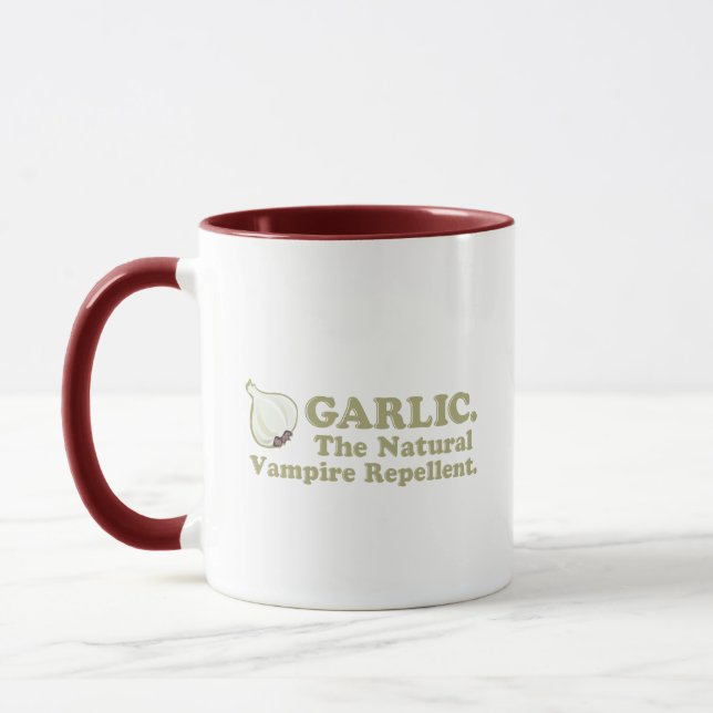 Vitlök Den Naturliga Vampyr Repellent Mugg (Vänster)
