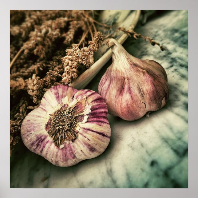 Vitlök/Foodie köks poster (Framsidan)