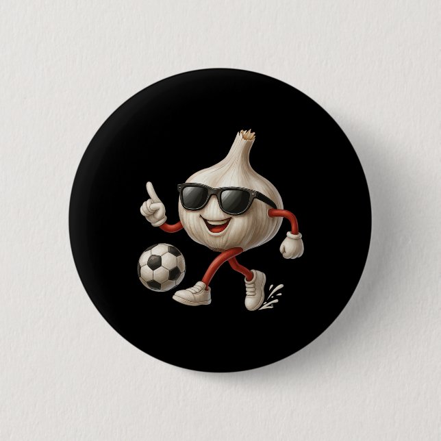 Vitlök Fotboll  Knapp (Framsida)