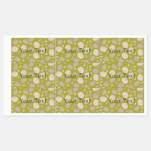 Vitlök Mönster - Vitlökshandskar och bulbmat Klistermärke