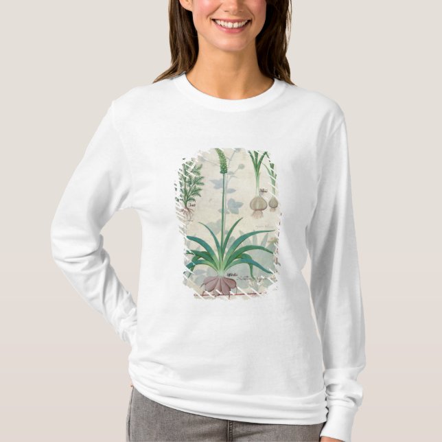 Vitlök och annan växter t-shirt (Framsida)