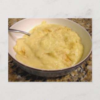 Vitlök- och ostgrusrecept vykort