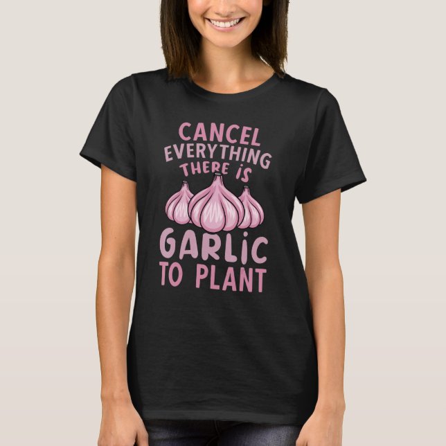 Vitlök odlare grönsaksodlare vitlök t shirt (Framsida)