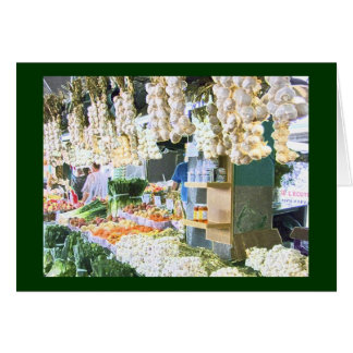 Vitlök på Jean Talon Market Hälsningskort