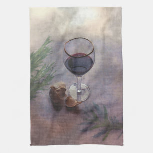 Vitlök-, vin- och örterMojo kökshandduk