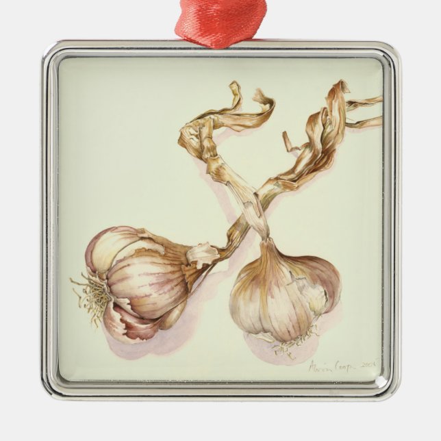 Vitlöklökar 2005 julgransprydnad metall (Framsidan)