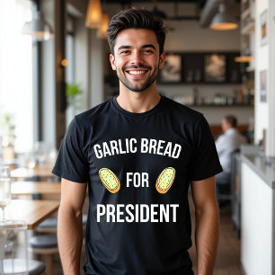Vitlöksbricka för president T-Shirt Funny Food