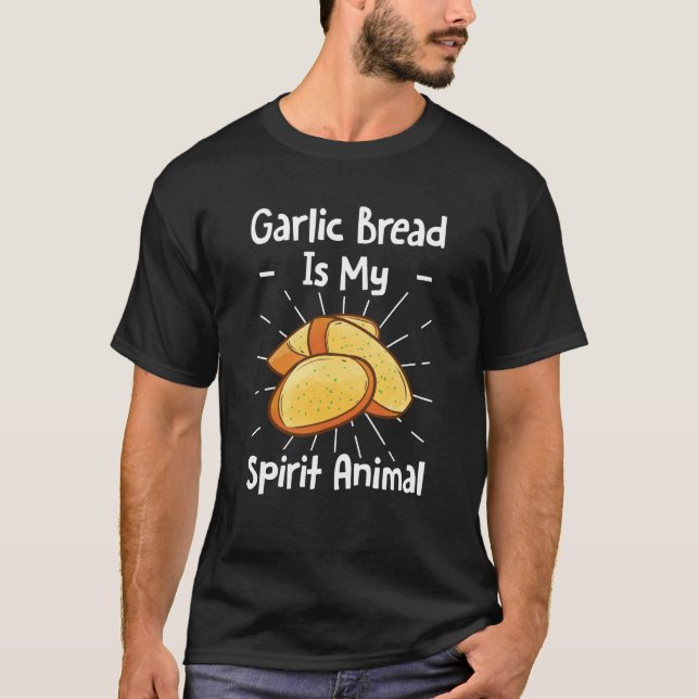 Vitlöksbröd är mitt andningsdjur t shirt (Framsida)