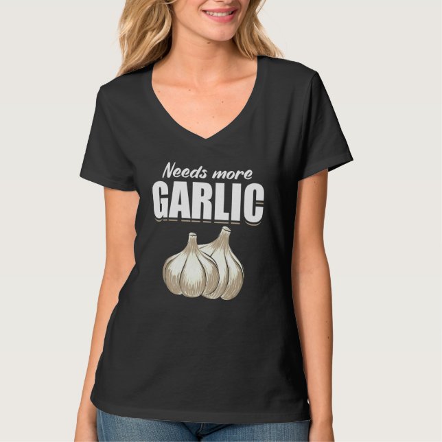 Vitlökskläder som kokar Humor T Shirt (Framsida)
