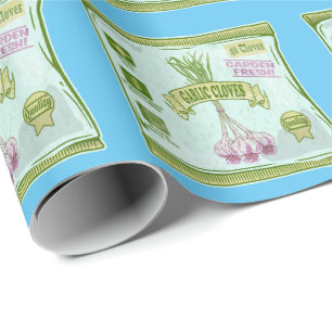 Vitlökskläder Vegetabiliska trädgårdar Presentpapper