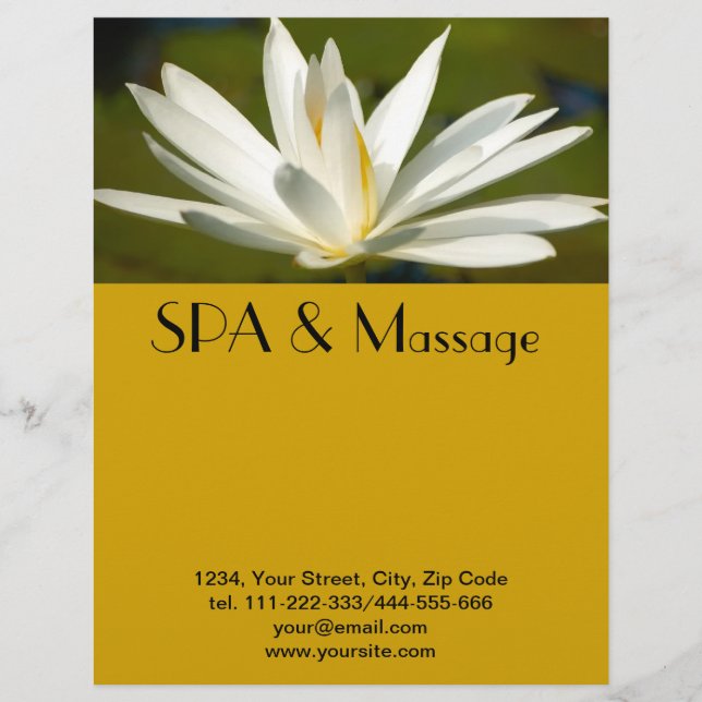 Vitlotus Reklamblad (Framsidan)