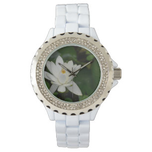 Vitlotusblomma Armbandsur