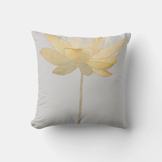 Vitlotusblommar kudder kudde (Framsida)